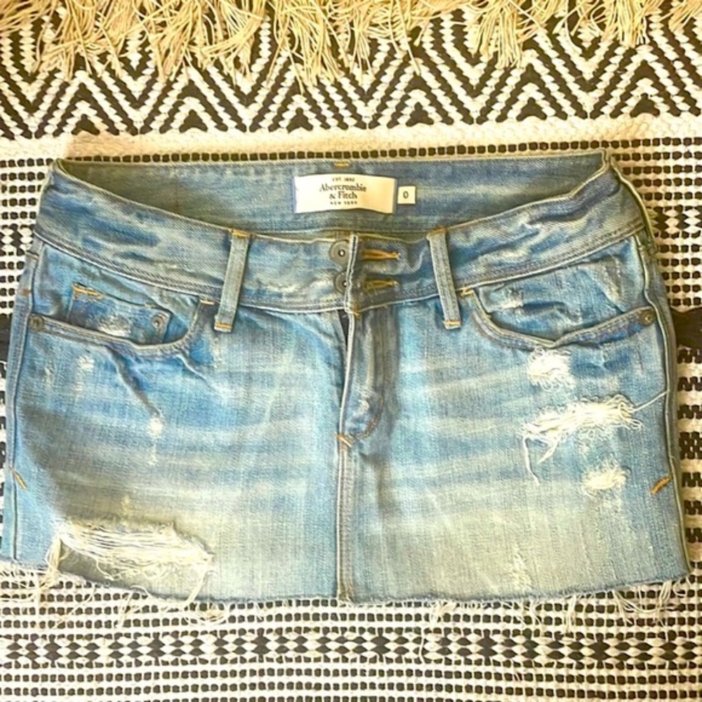 A&F Denim Mini Skirt, Size XS